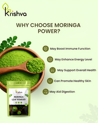 Krishva Organic Moringa Leaf Powder – Nourished by Nature