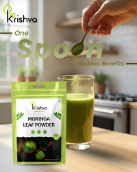 Krishva Organic Moringa Leaf Powder – Nourished by Nature