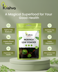 Krishva Organic Moringa Leaf Powder – Nourished by Nature
